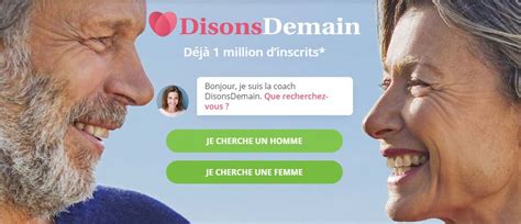 Disons Demain : Le site de rencontre pour les plus de。